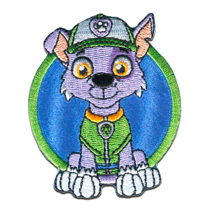 Paw Patrol Rocky Iron-On Patch for wholesale by Catch the Patch