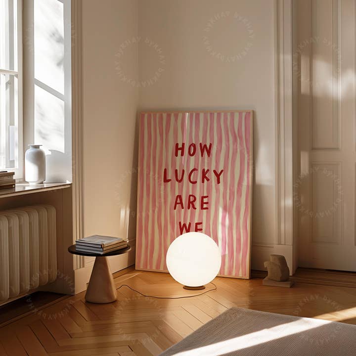 byKHAY – wholesale Art print – How Lucky Are We Print2