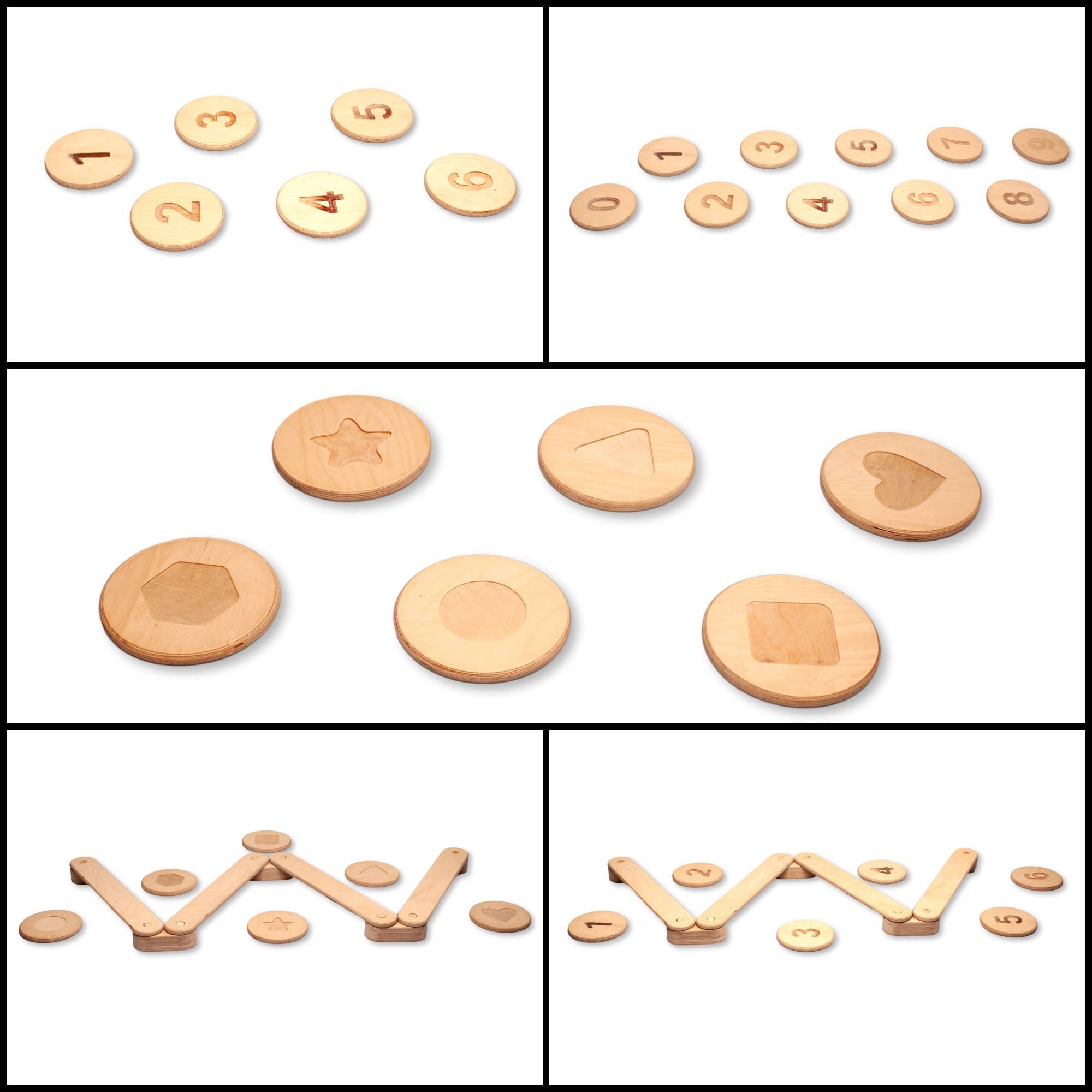 kidodido - Venta al por mayor Juguete de madera - Niños - Viga de Equilibrio de Madera y Piedras de Paso | Montessori para Niños Pequeños10