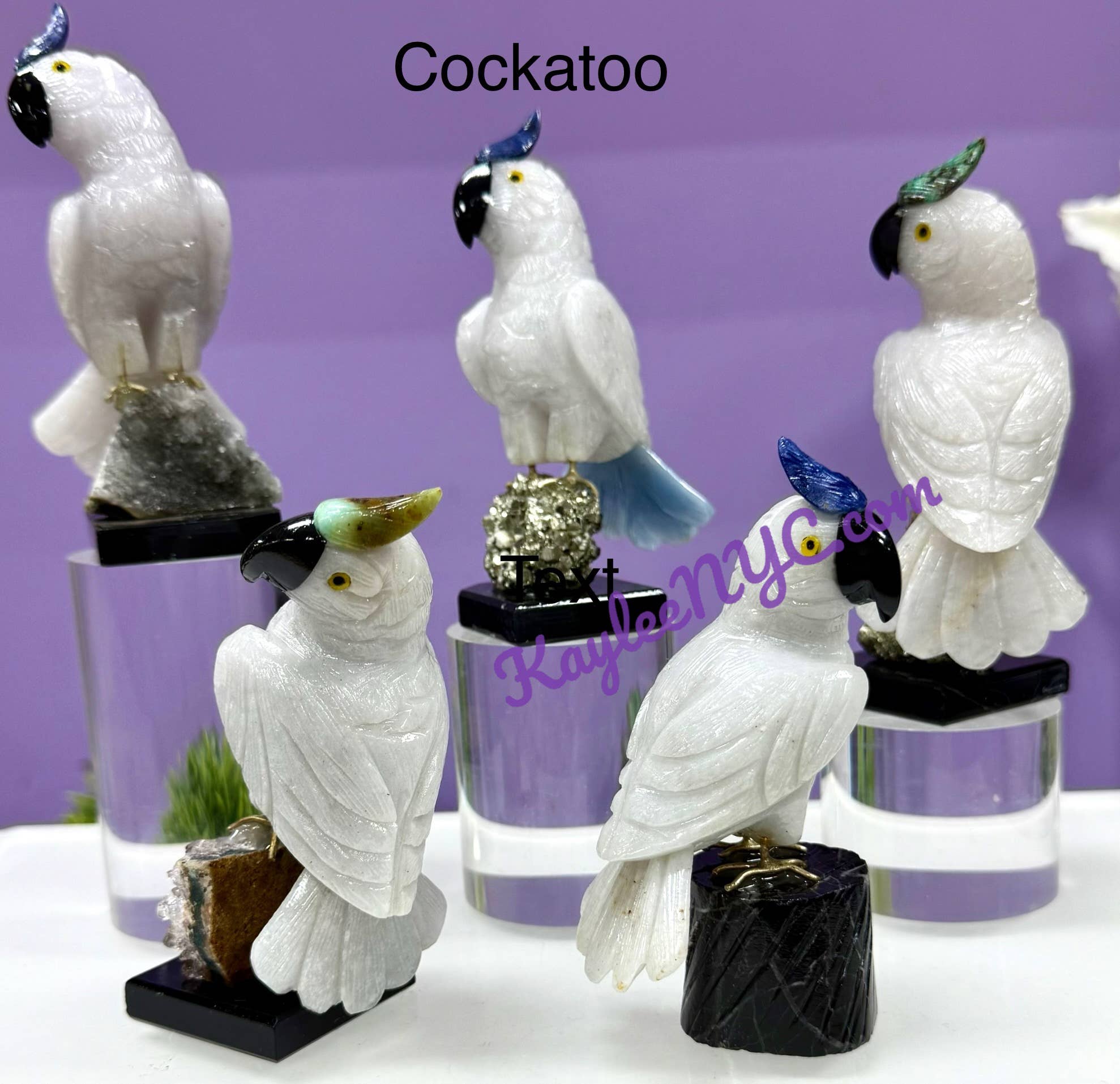 KayleeNYC - Wholesale Spiritual Stone/Crystal - Natural Mix Crystal Birds Healing energy 7