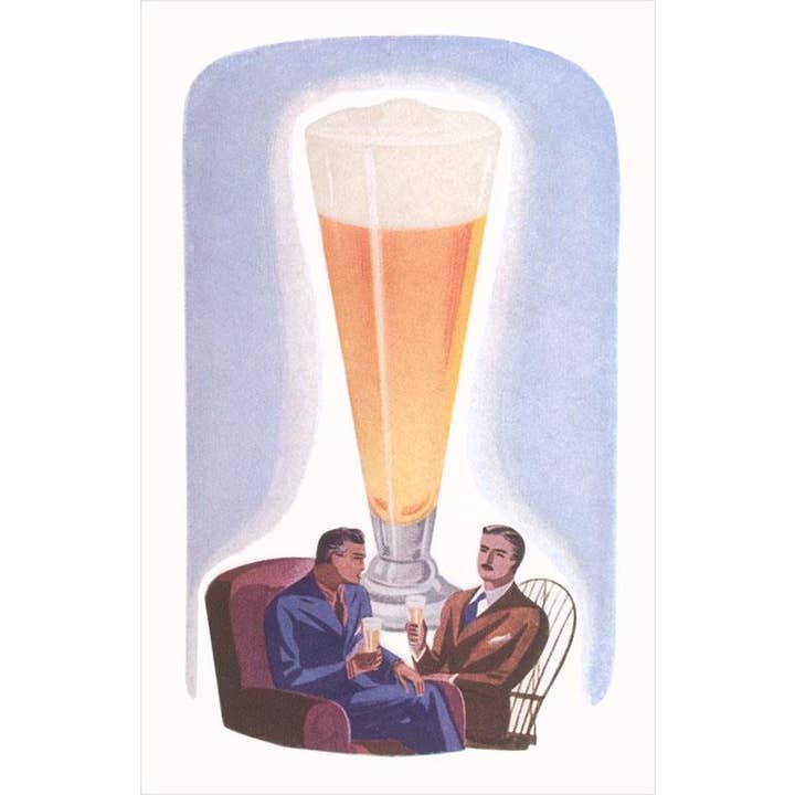 Found Image Press - Wholesale Postcard - Postcard BV-354 Pilsner Glass of Beer