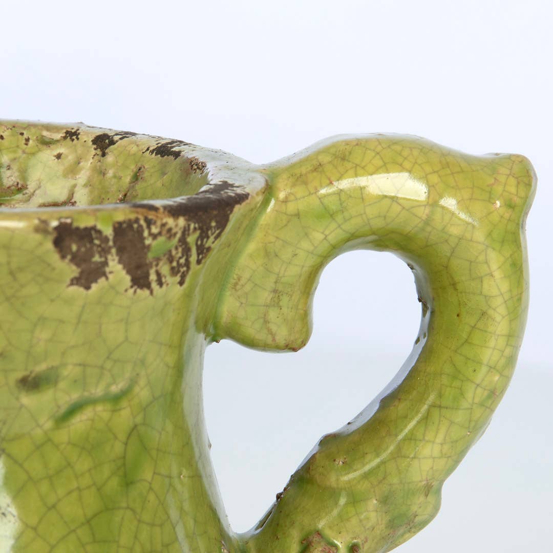 Willow Group - Wholesale Pitcher - Green Round Ceramic Glazed Pitcher1