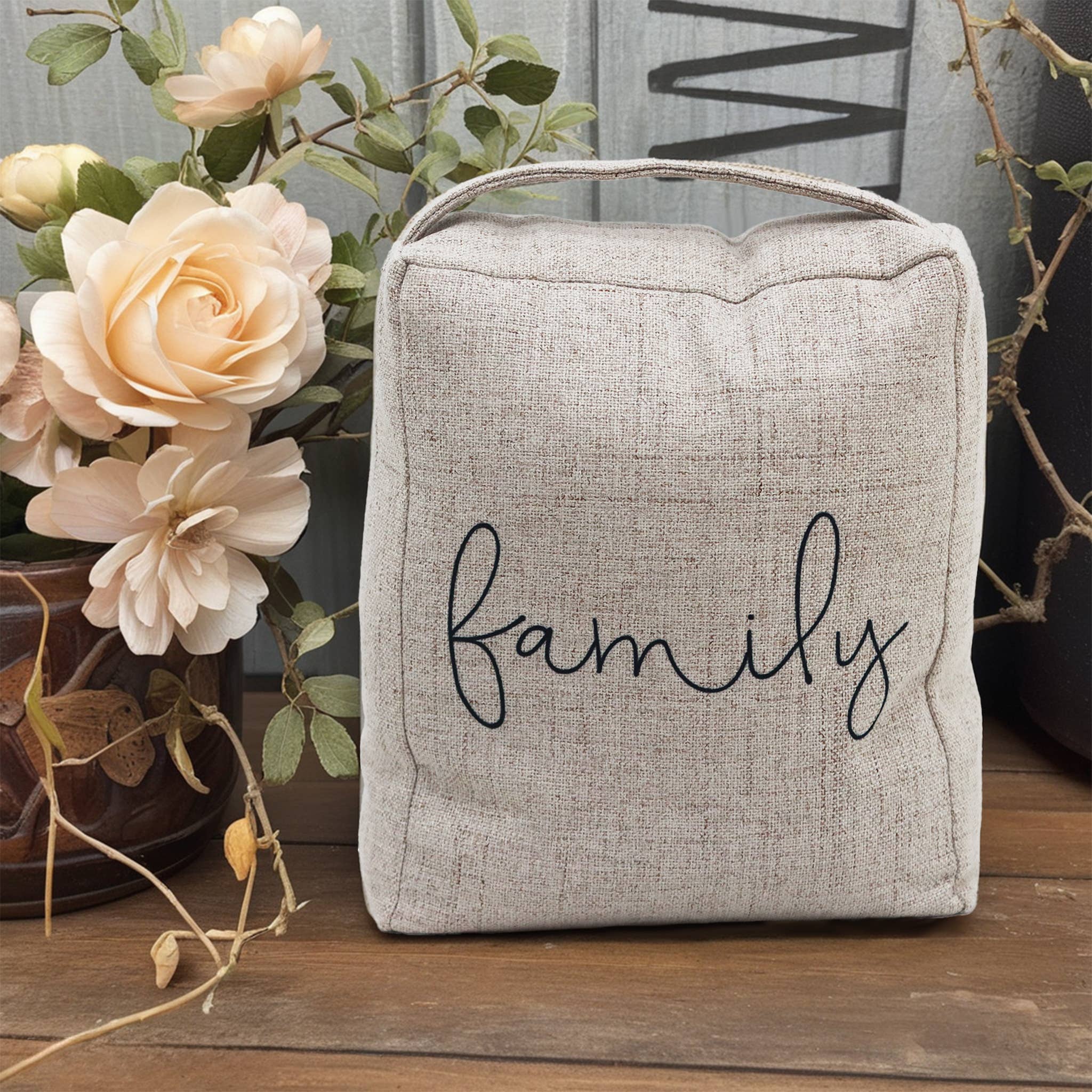 Paris Loft Inc - Wholesale Door Stop - Family Decorative Weighted Fabric Door Stop with Handle8