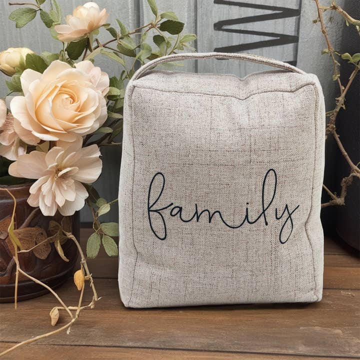 Paris Loft Inc - Wholesale Door Stop - Family Decorative Weighted Fabric Door Stop with Handle8