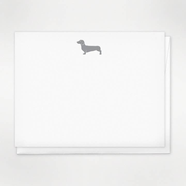 Bassotto - Set di note in scatola con stampa tipografica per la vendita all'ingrosso da parte di Huckleberry Letterpress