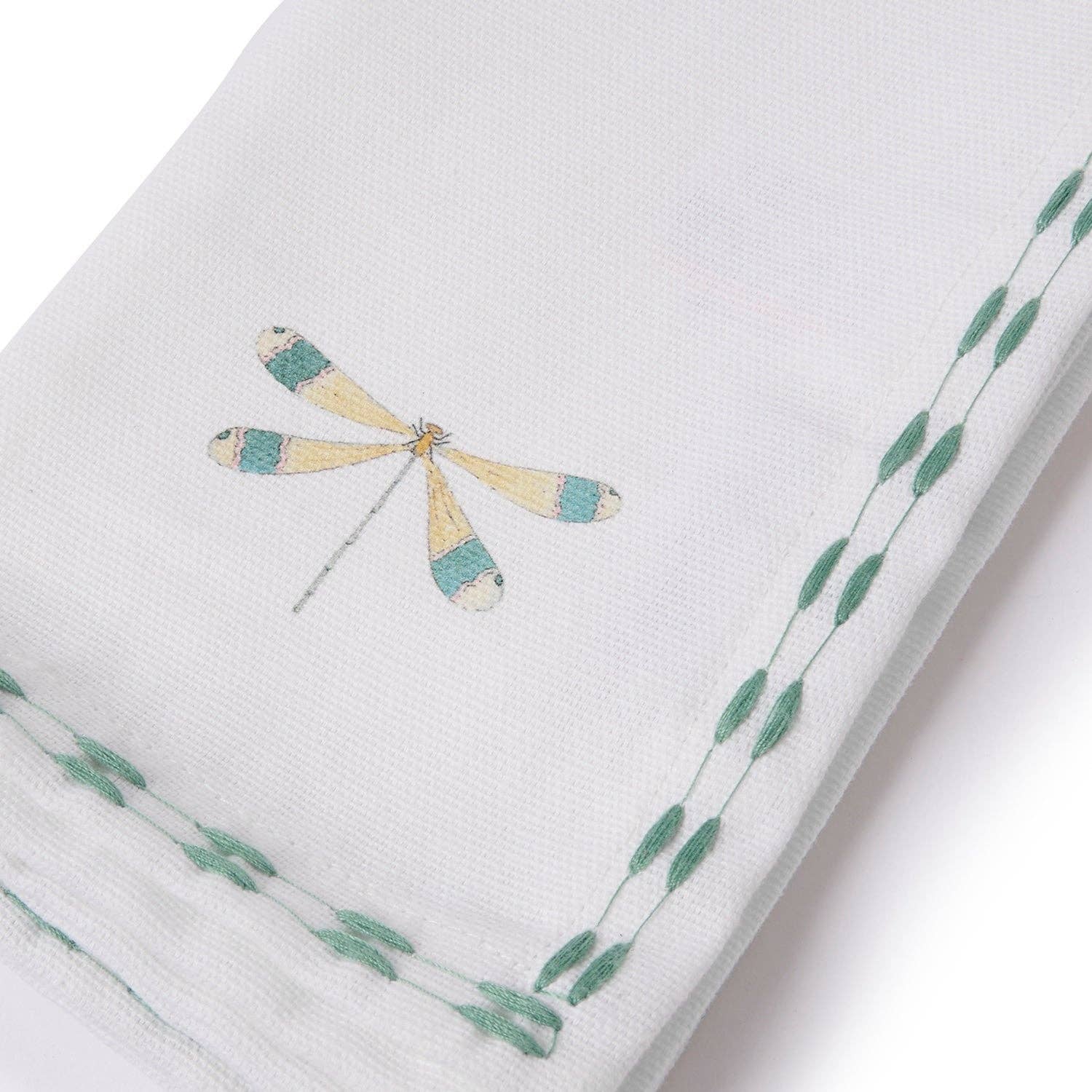 Sophie Allport - Wholesale Dinner & Cloth Napkin - Watercolour Dragonfly Embroidered Napkins (Set of 4)5