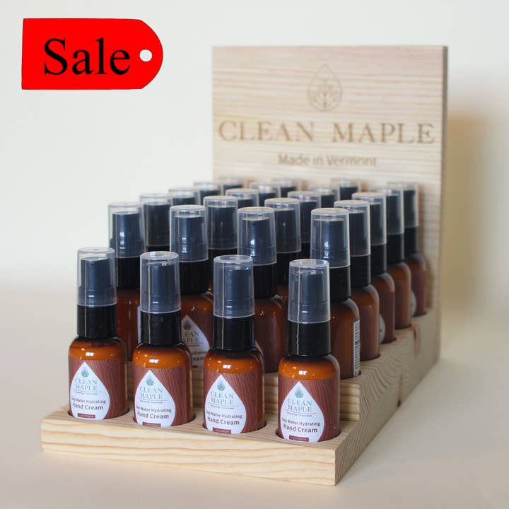 Natural Hand Cream Display | Cash Wrap Upsell for wholesale by Clean Maple