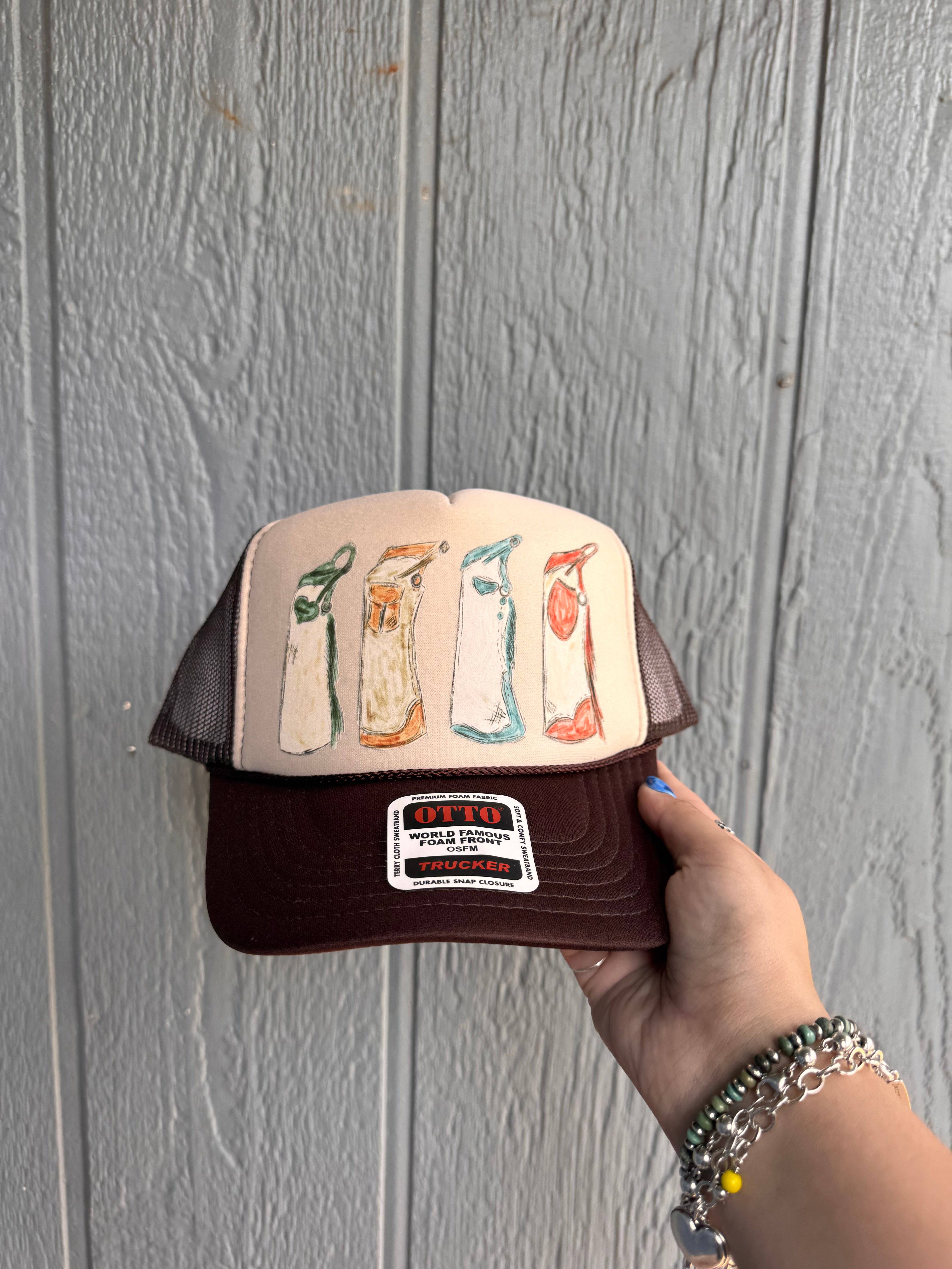 CraftsbysummerlynnLLC - Wholesale Trucker Hat - Women's - Four legging chaps Trucker hat