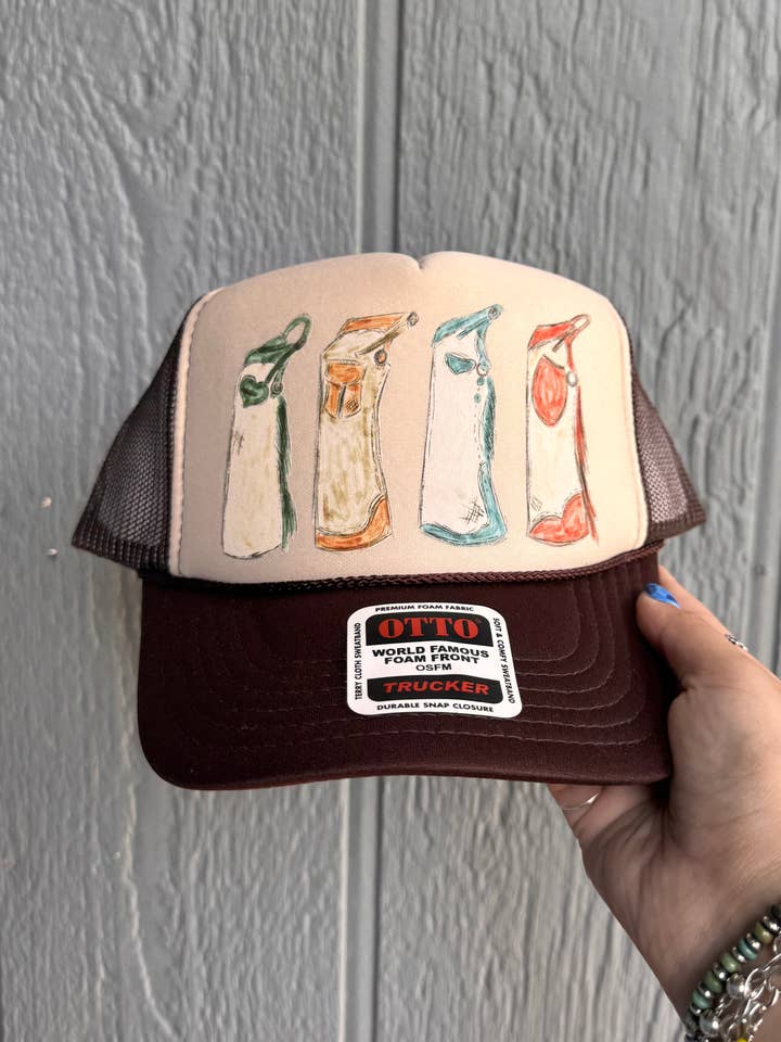 Four legging chaps Trucker hat for wholesale by CraftsbysummerlynnLLC