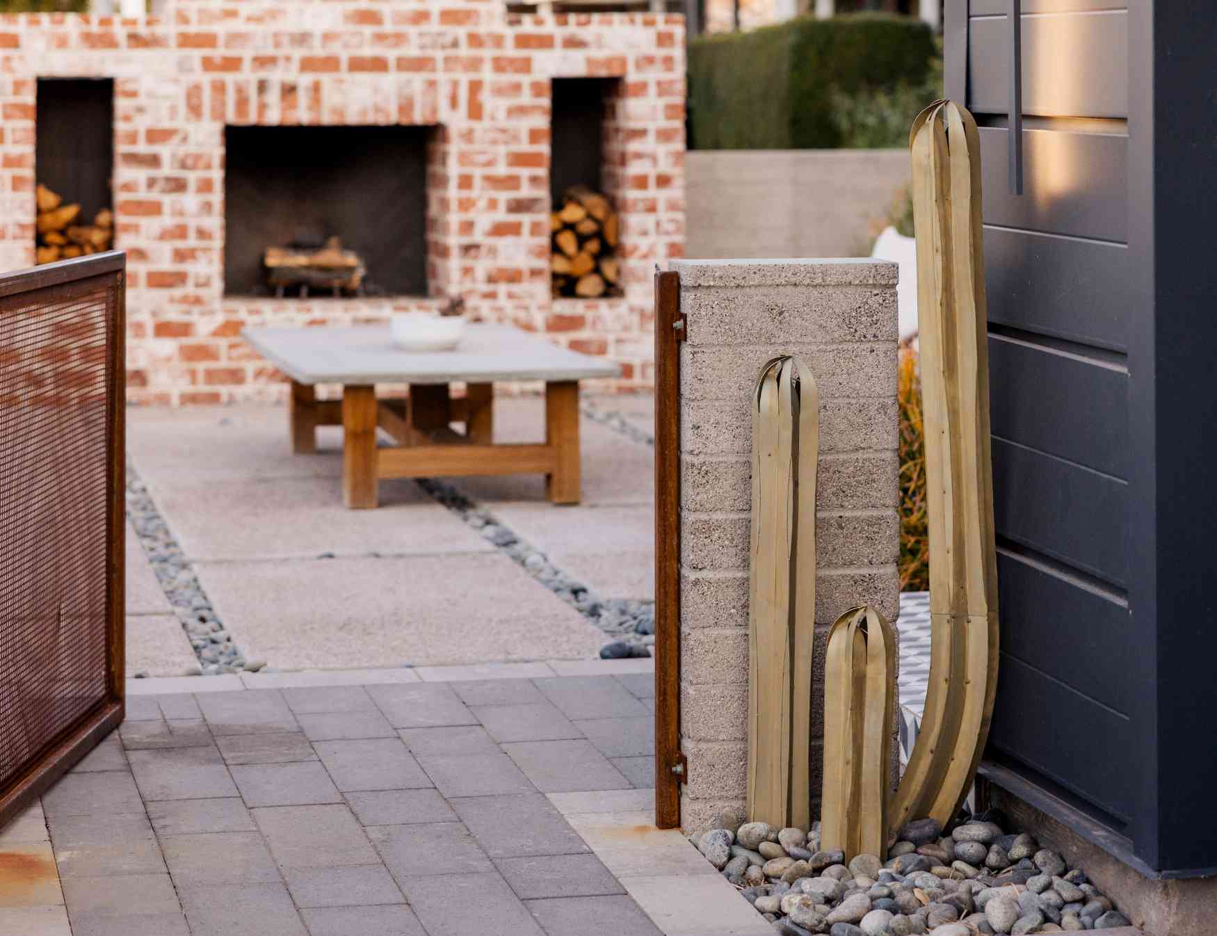 Desert Steel - Vente Plantes artificielles - 3 Pièces de Poteau de Clôture Mexicain1