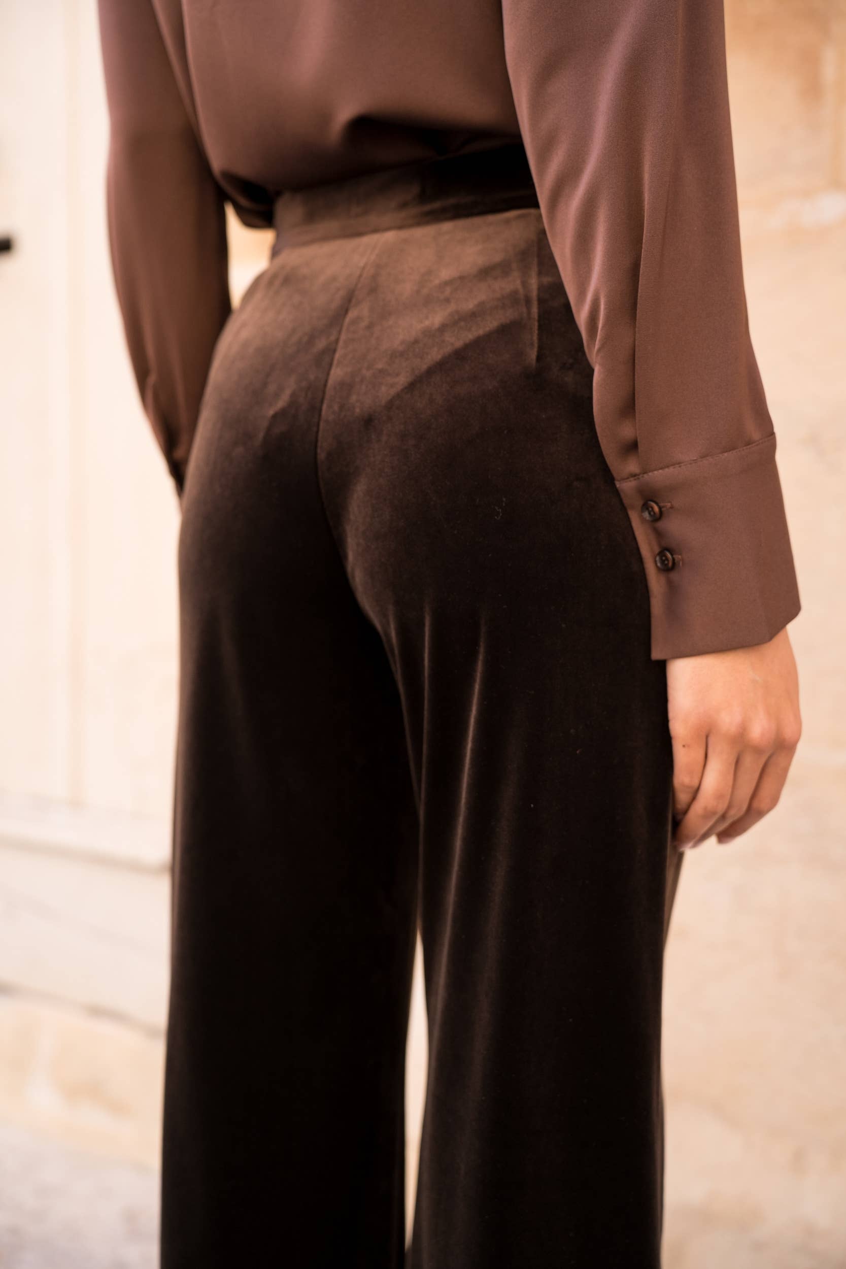 Attentif Paris - Vente Pantalon – femme - Pantalon Velours coupe droite45