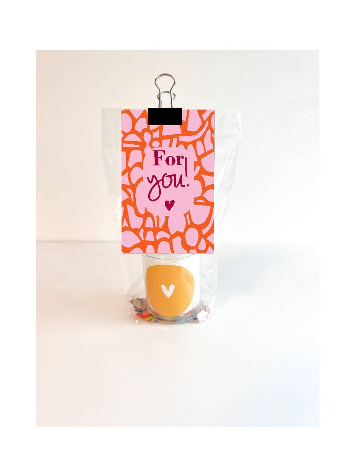 Gift Bag Candle - Orange-Pink for wholesale by SEQ LIFESTYLE