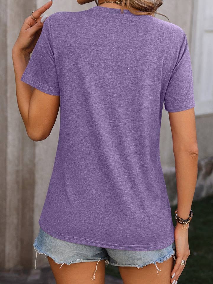 NINEXIS - Wholesale Knit Top - Women's - CWTTS0777_Round Neck Short Sleeved Top2