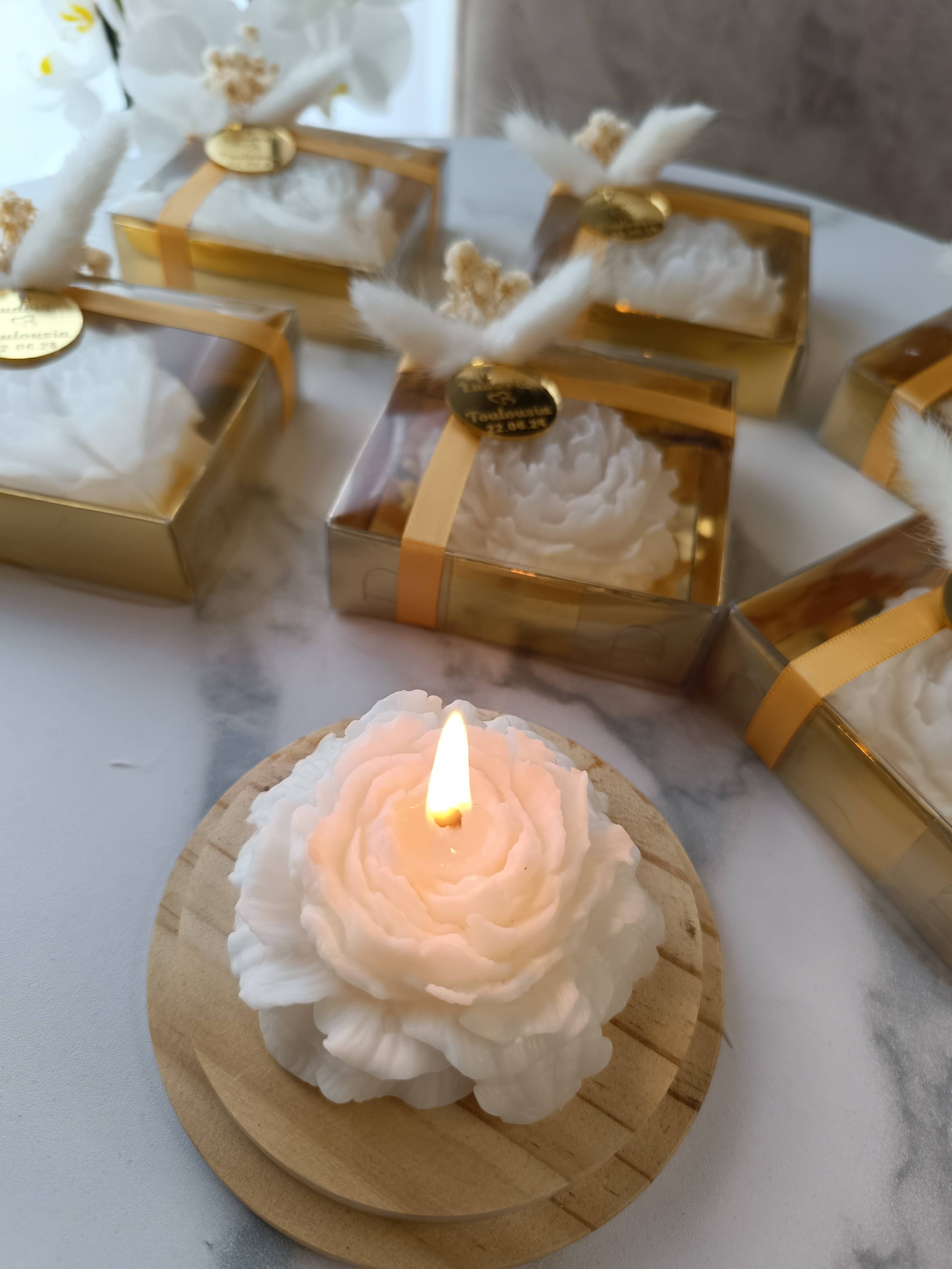 Prechi creations – wholesale Novelty candle – Bougie Personnalisée pour Mariage - Cadeau de Mariage Unique8