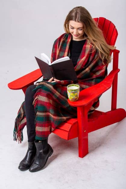 Patrick King Woollen Company – Engroshandel Tæppe – Dark Maple Deluxe Highland-plaidetæppe2