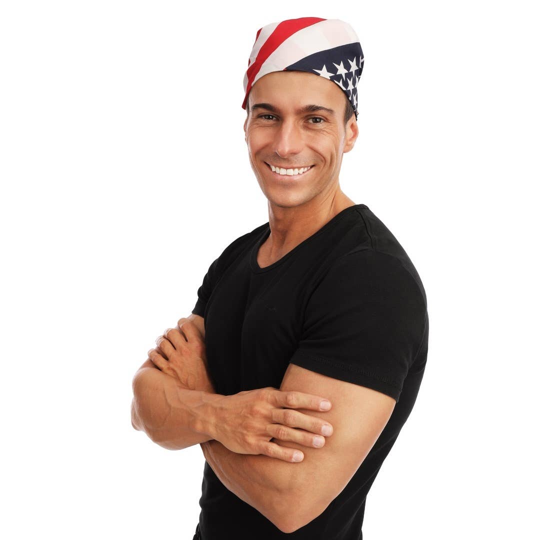 P'tit Clown - Wholesale Costume - Unisex - USA Flag Bandana2