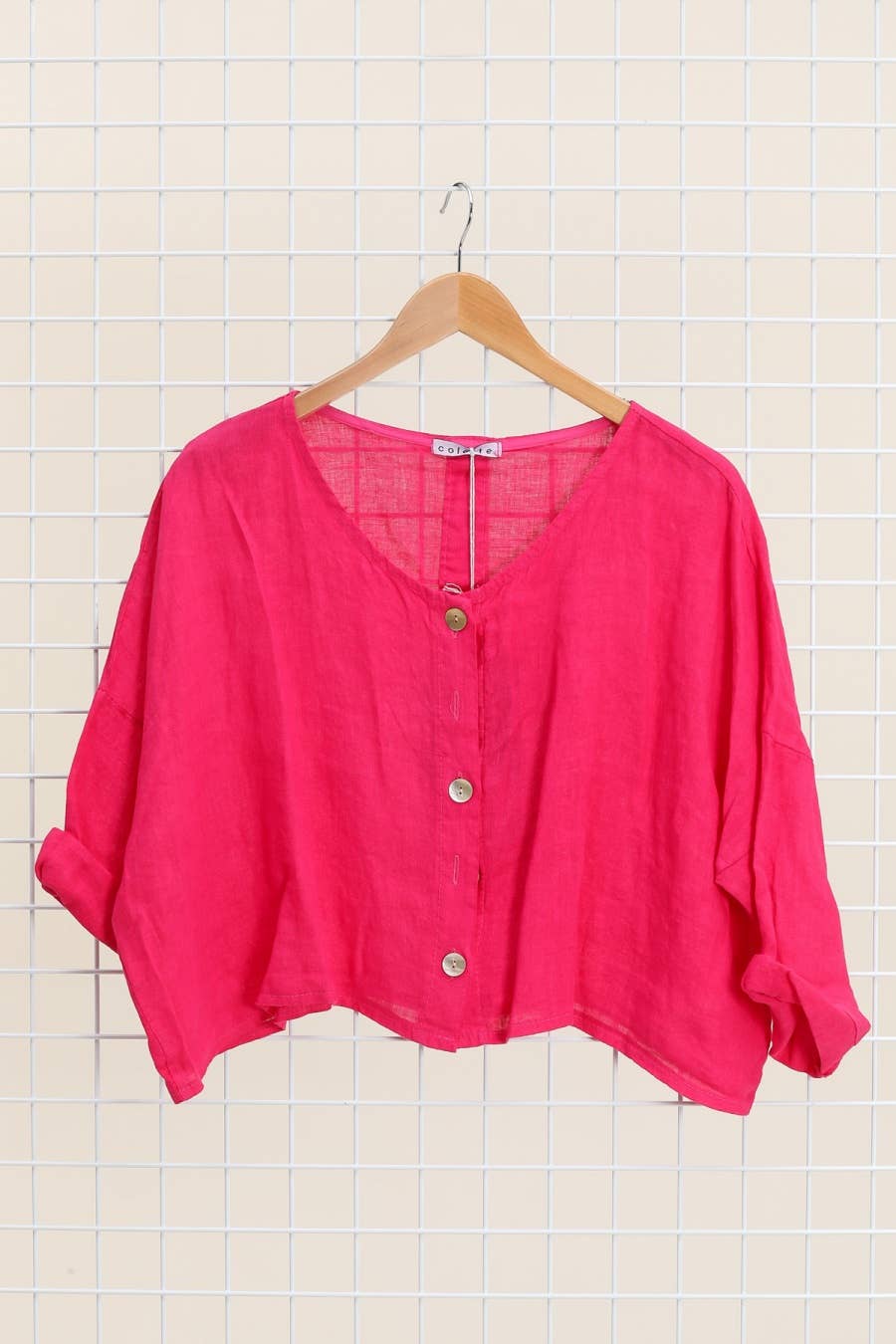 la maison des fibres naturelles - Wholesale Jacket - Women's - 3/4 sleeve linen jacket 906 100% linen8