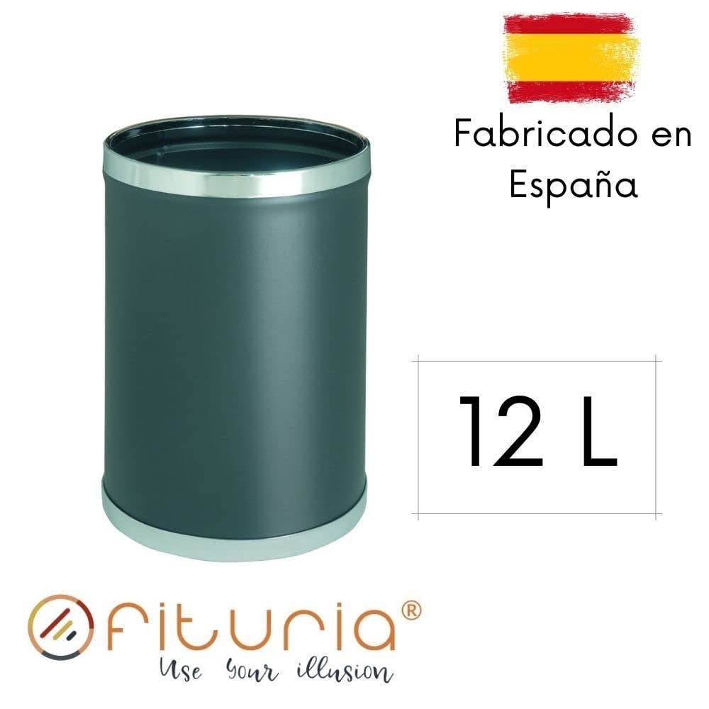 MEDEL OFFICE - Wholesale Trashcan/Trash Bin - 12L Multipurpose Black Metal Bin for Office2