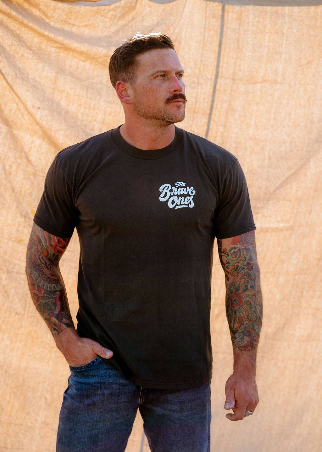 Noir Vintage T-shirt Né Cowboy | Noir Vintage en vente sur Faire2