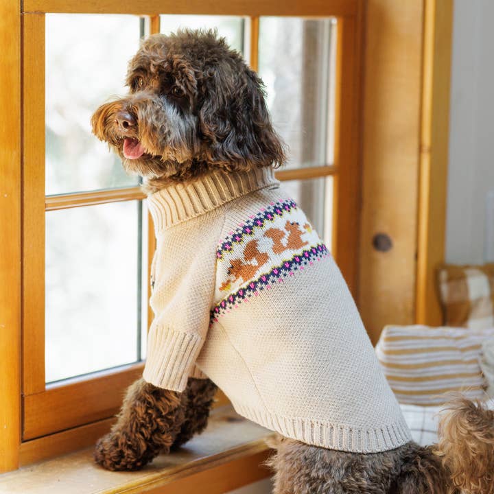 The Foggy Dog - Wholesale Pet Sweater - Dog - Squirrel Knit Dog Sweater