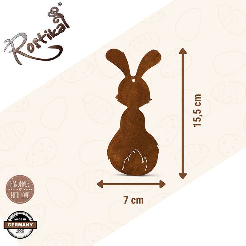 Rostikal - Wholesale Outdoor Ornament/Decor - Rust decoration Easter bunny “Berti” | Easter decoration bunny for the garden8