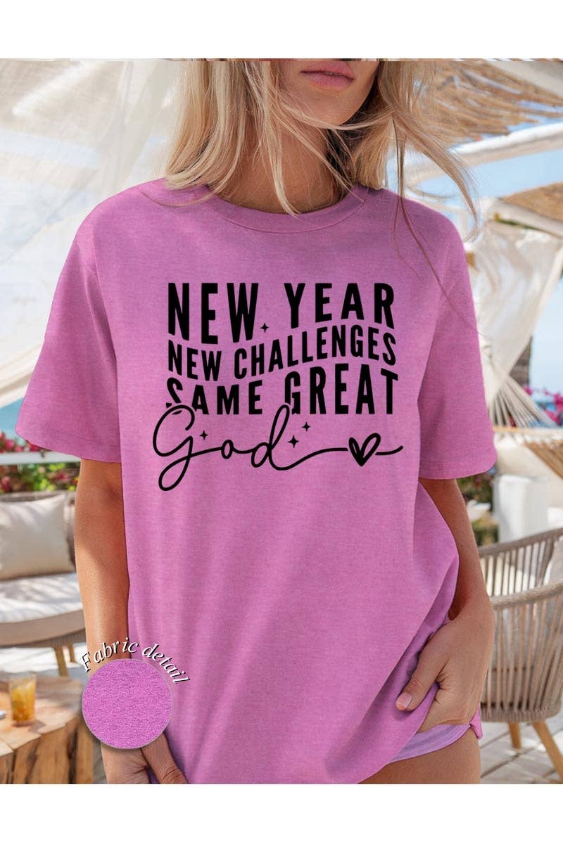 COLORBEAR - Wholesale T-Shirt (Graphic) - Women's - New Year New Challenges Graphic Heavy Cotton Tee3