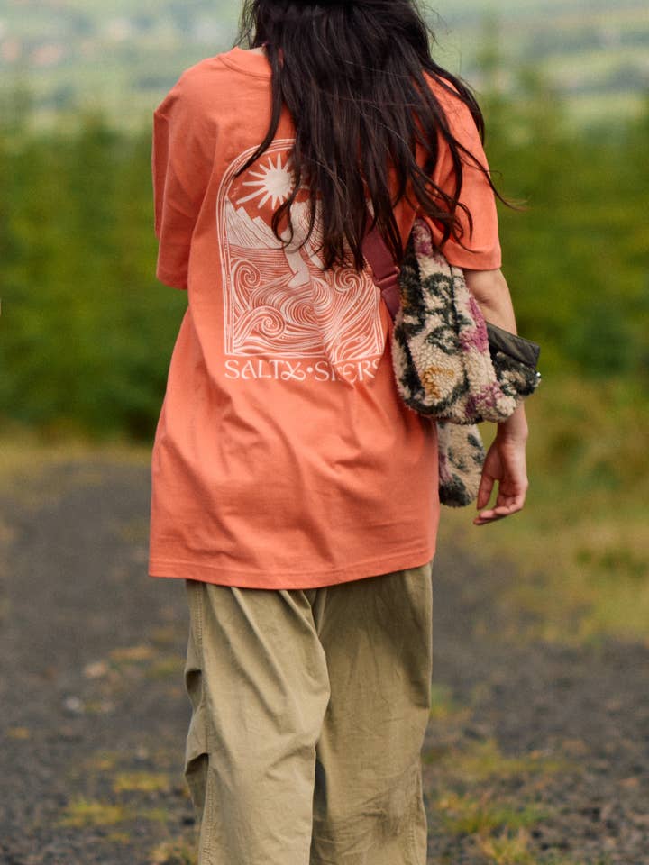 Salty Sisters - Wholesale Screen Printed T-Shirt - Women's - Long Unisex Relaxed Heavy T-shirt6