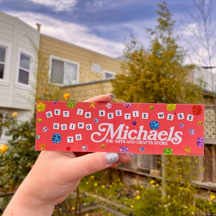 The Peach Fuzz - Wholesale Sticker - Michaels Run Bestie Bumper Sticker