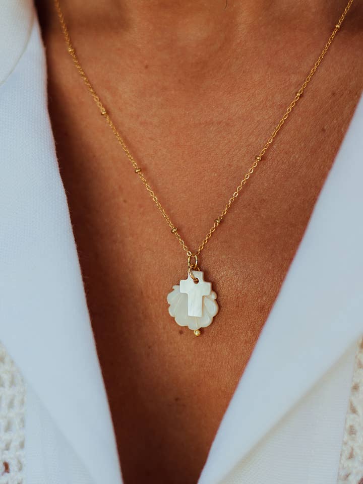 The Spiritual Pilgrim Necklace (18k Gold) for wholesale by Annabelle Hardie