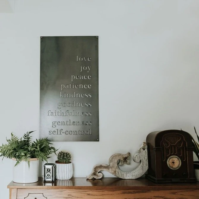 Keystone Steel Co. - Wholesale Sign - Fruits of the Spirit Wall Sign1