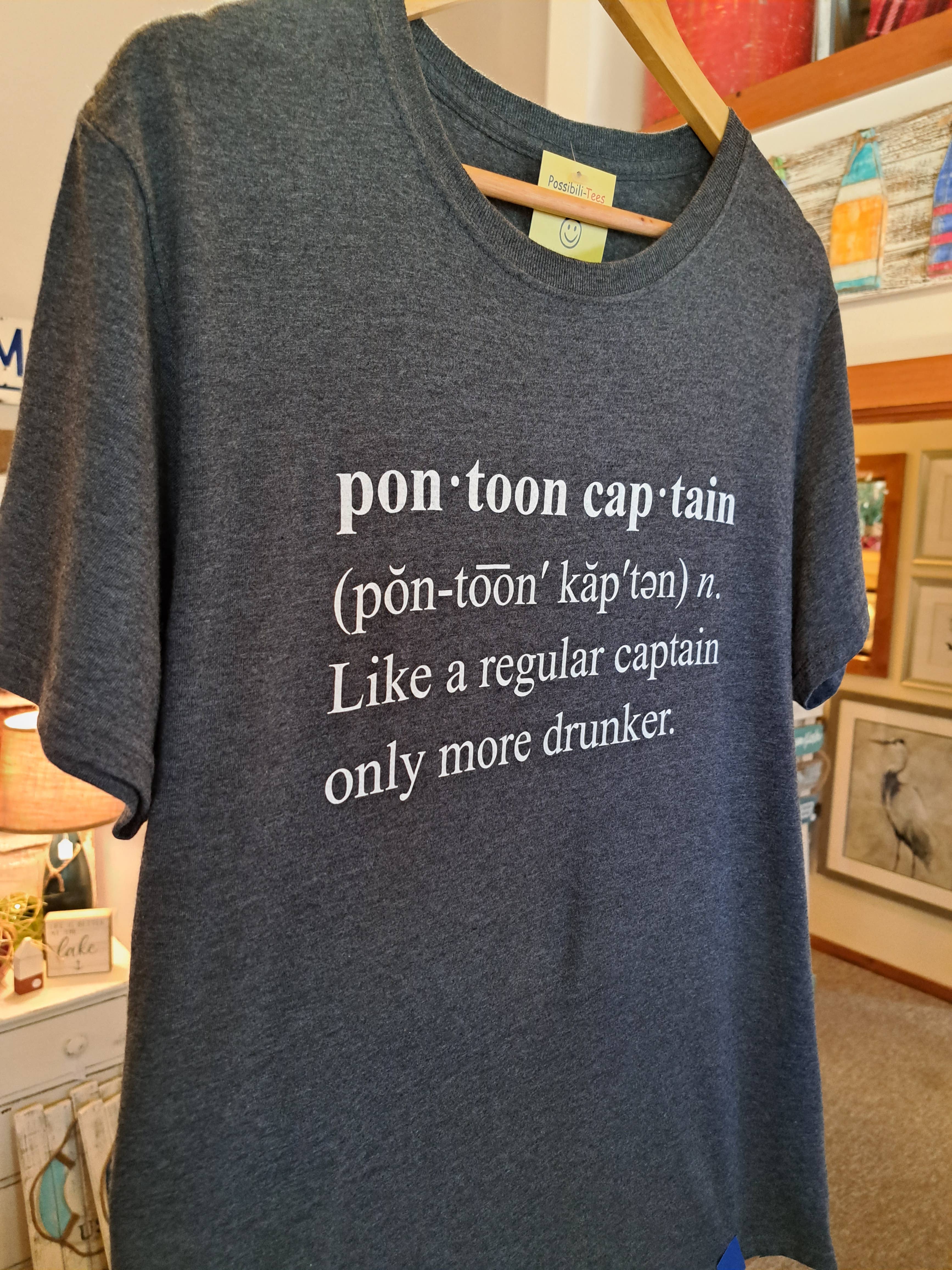 Lake It To The Limit and Possibili-Tees Apparel - Wholesale Screen Printed T-Shirt - Unisex - Pontoon Captain2