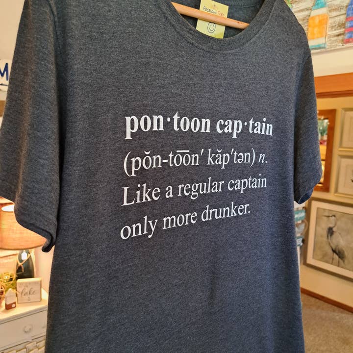 Lake It To The Limit and Possibili-Tees Apparel - Wholesale Screen Printed T-Shirt - Unisex - Pontoon Captain2