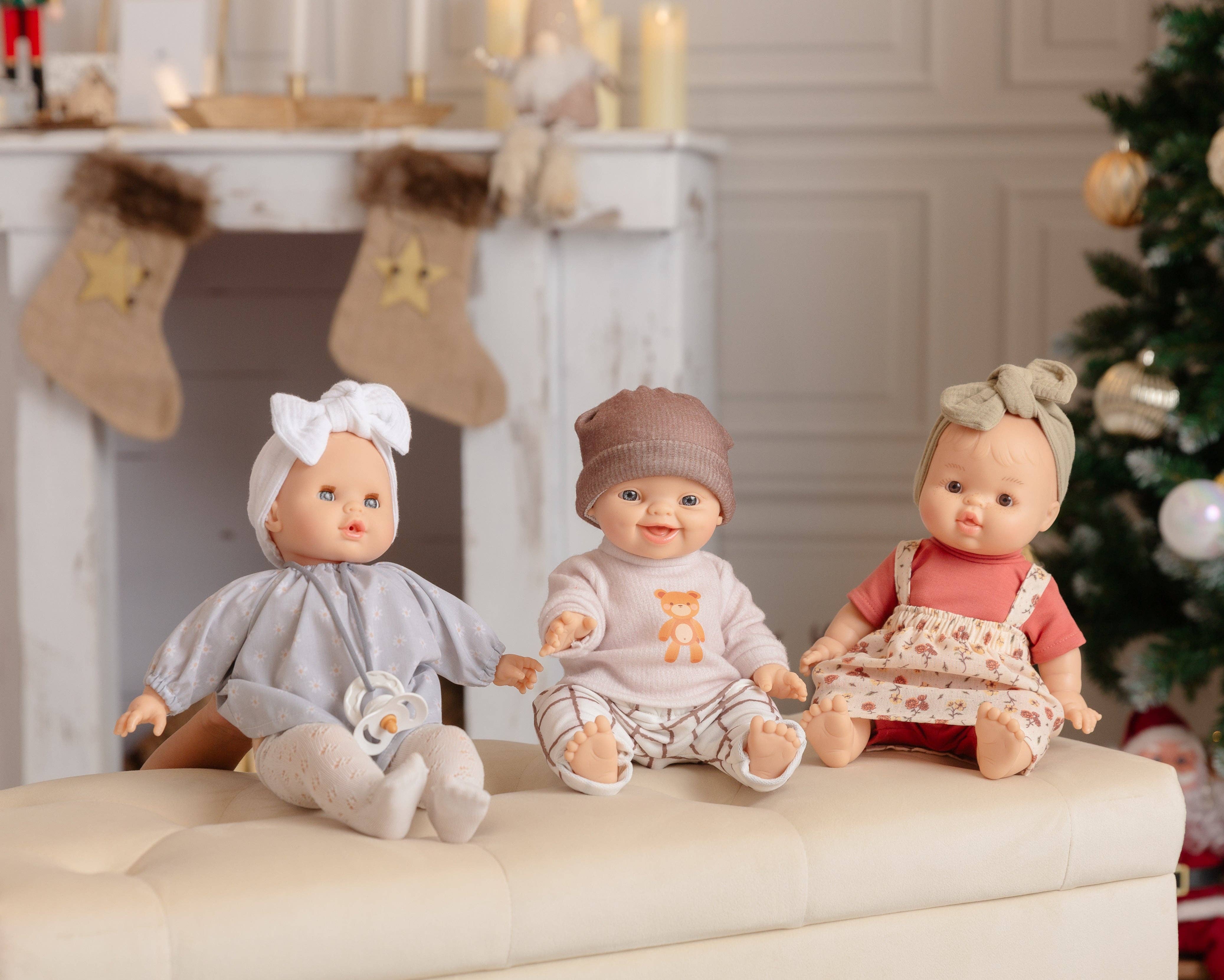 Shine on me Distribution - Wholesale Doll - Kids - Baby Gordis - Frederica floral dress-overalls - Paola Reina2