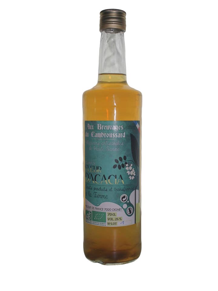 Akazienblütenlikör für den Großhandel von Aux breuvages du cambroussard