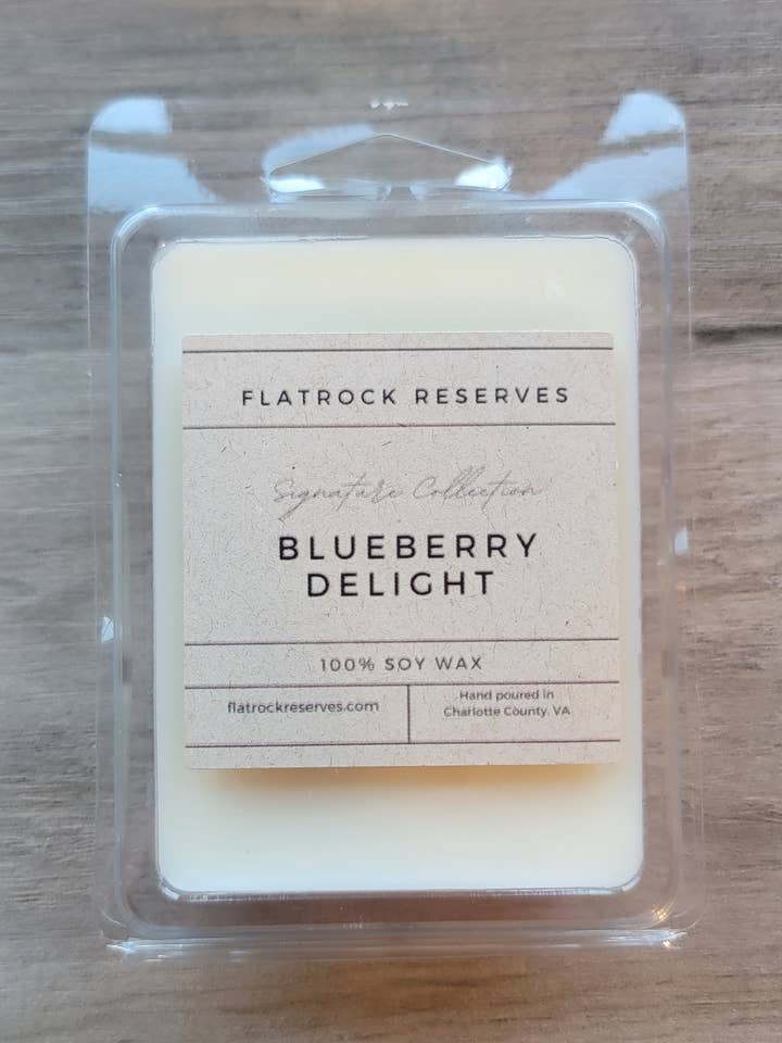 Blueberry Delight 2.5 oz. Wax Melt for wholesale by Flatrock Reserves