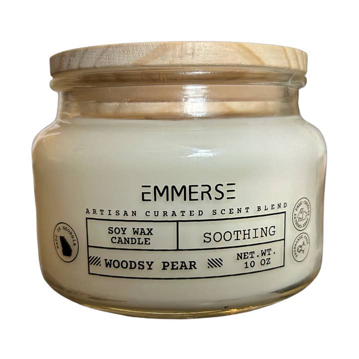 Soothing: Woodsy Pear Candle for wholesale by Emmerse LLC