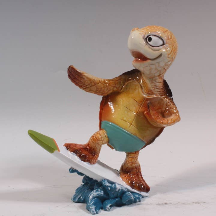 Sea Creations - Wholesale Decorative Figurine - Surfing Turtle Figurine