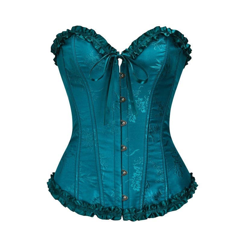 FurDecoration - Wholesale Corset - Women's - Solid Color Lace Corset Waist Trainer7