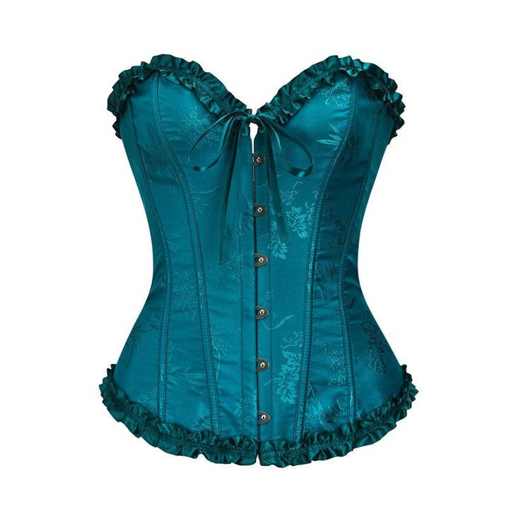 FurDecoration - Wholesale Corset - Women's - Solid Color Lace Corset Waist Trainer7