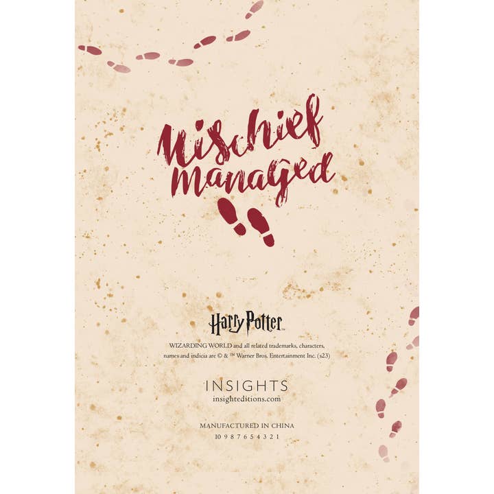 Insight Editions - Wholesale Journal/Diary - Harry Potter: Marauder's Map Journal with Ribbon Charm