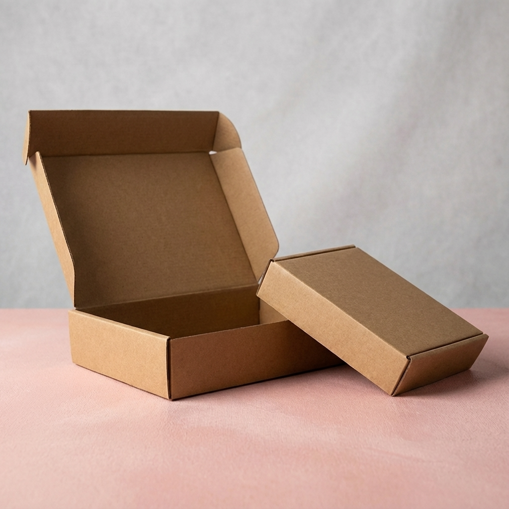 ByHome - Wholesale Gift Box - 50pc, 2 size Kraft corrugated cardboard mailing shipping box3