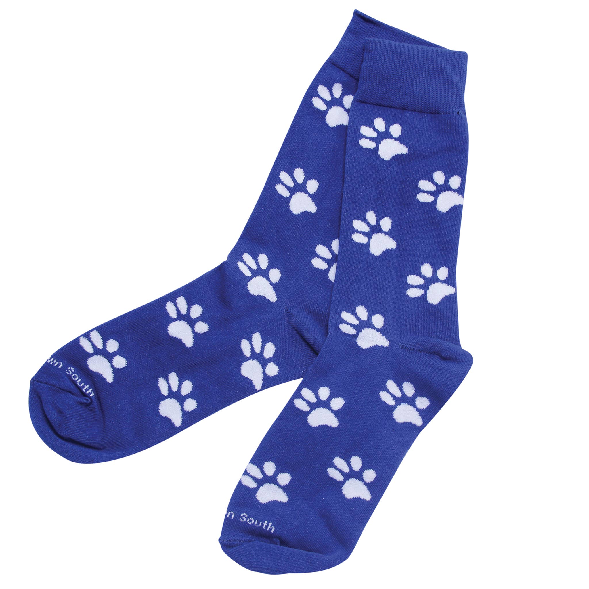 Barrel Down South - Wholesale Socks - Unisex - Blue Paw Y'all Socks