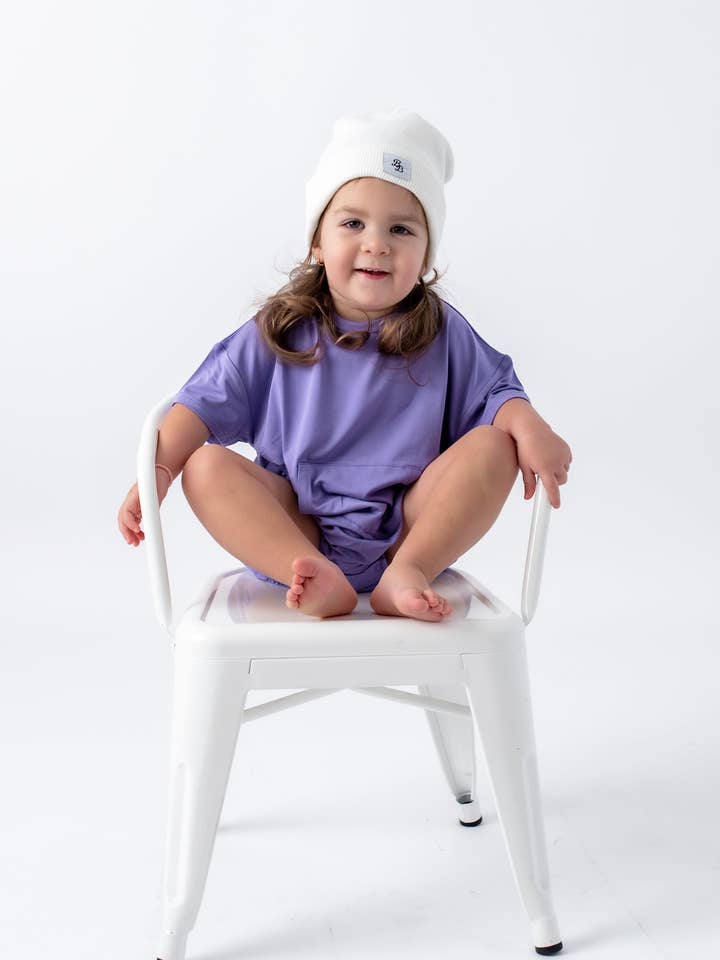 Aster | Short Sleeve Bubble Romper for wholesale by Bubble Baby