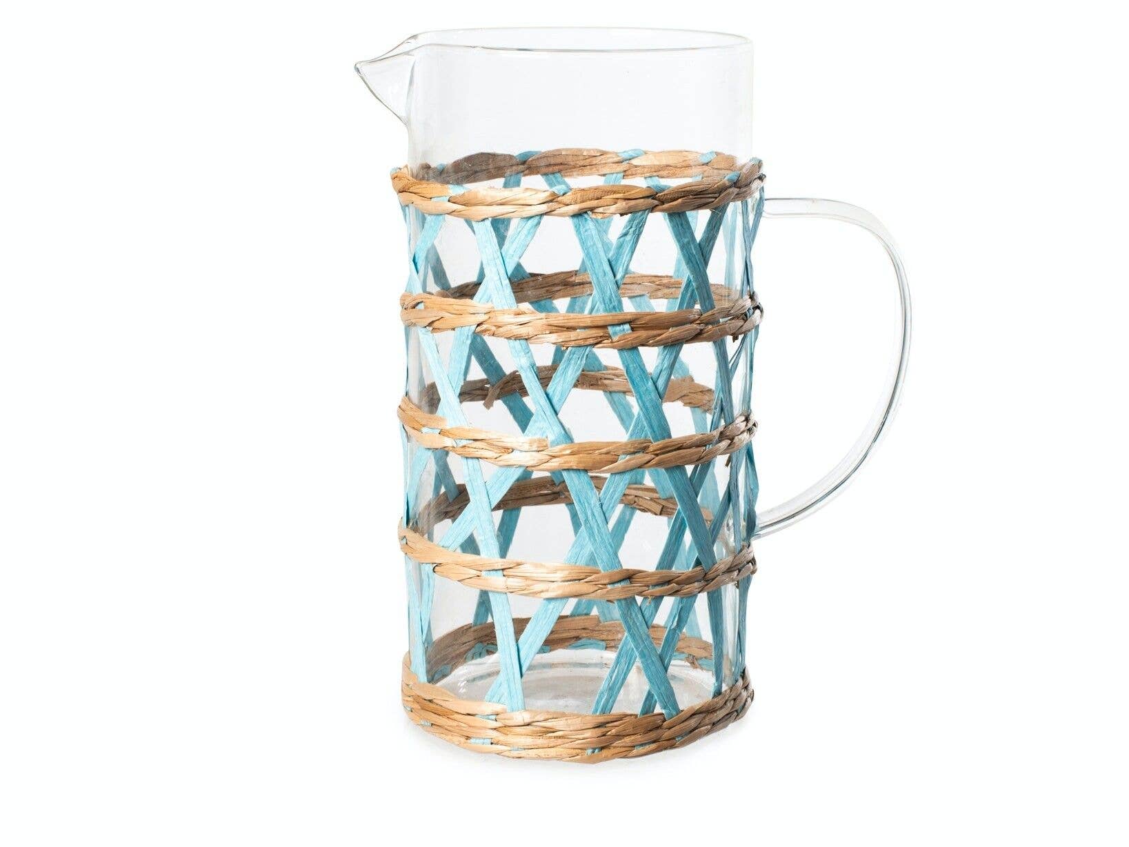 H&H - Vendita all'ingrosso Caraffe - Brocca In Vetro Con Intreccio 1,4 Lt2