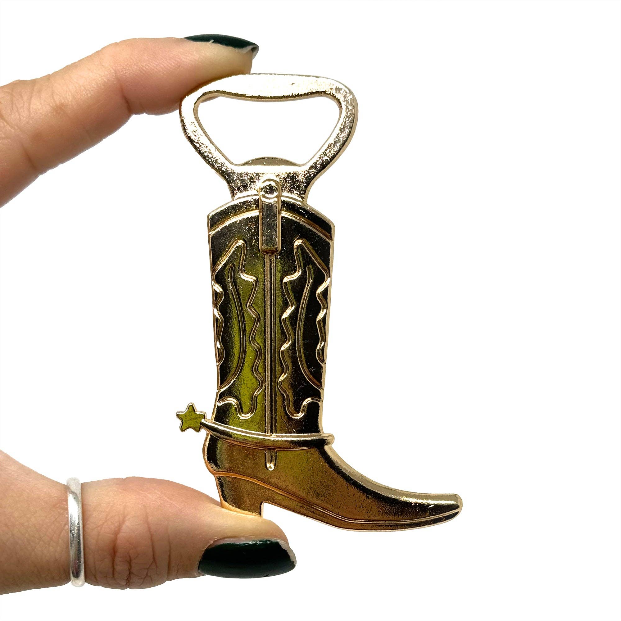 Rainbow Unicorn Birthday Surprise - Wholesale Bottle/Wine Opener - Cowboy Boot Bottle Opener – Gold Tone Stainless Steel1