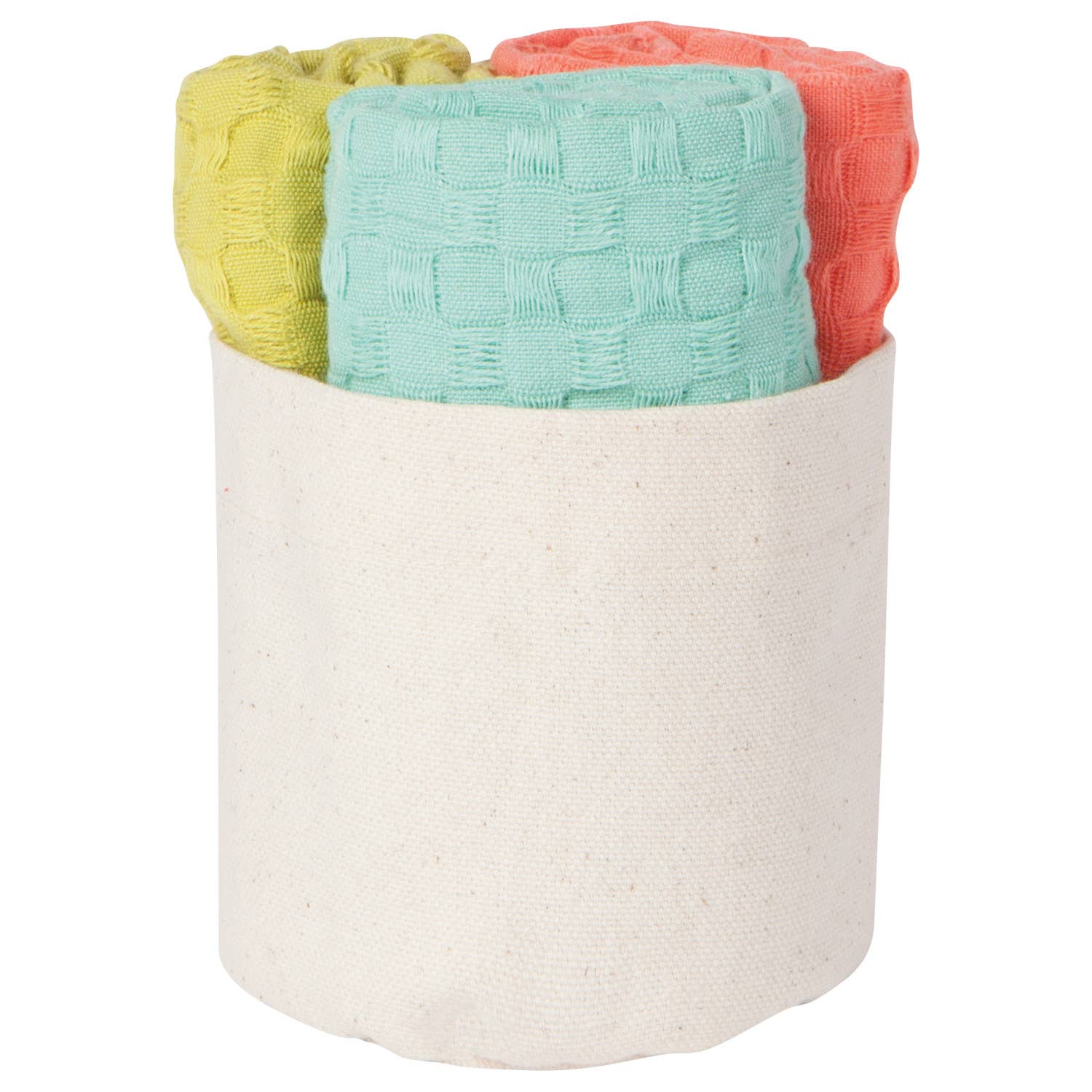 Now Designs by Danica - Wholesale Dishcloth - Recycled Cotton Dishcloths in Basket Chartreuse Set of 31