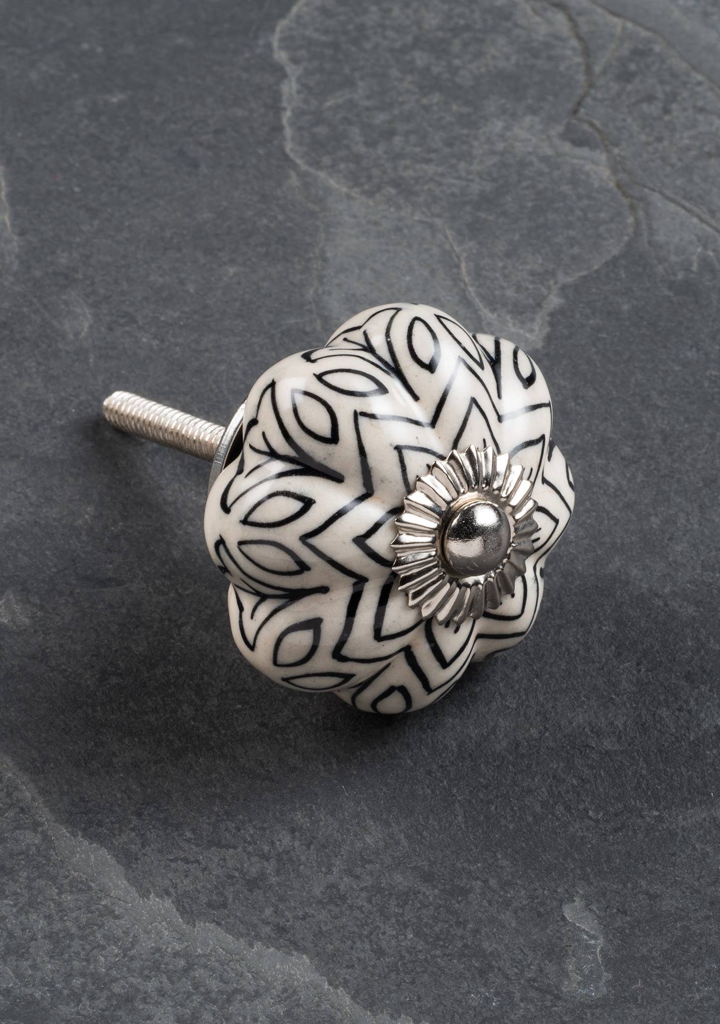 Terracota (TR) Pomo de cerámica pintado a mano - Colores contemporáneos de venta al por mayor en Faire1