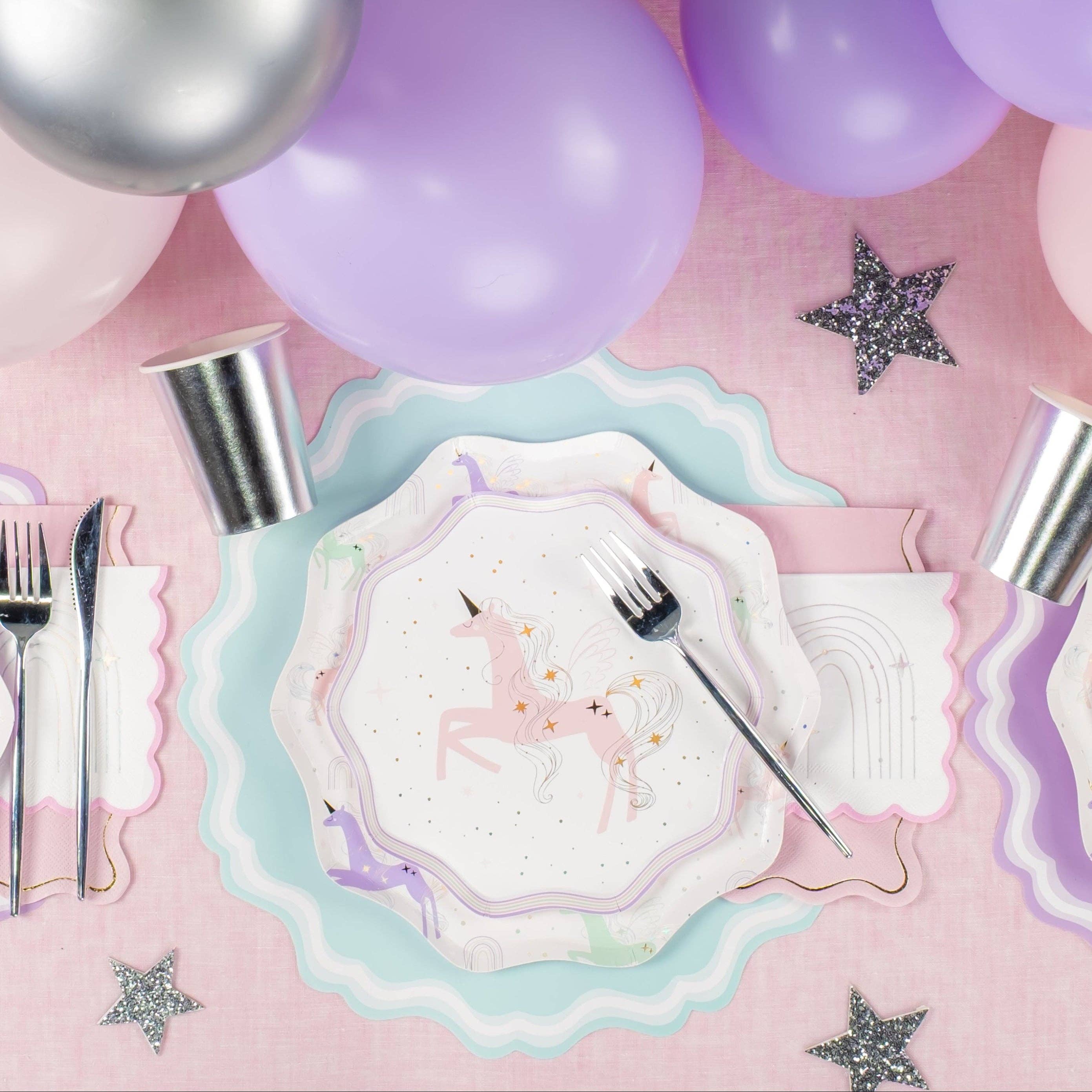 Gatherings by Curated Paperie - Wholesale Disposable Plate - UNI25-DP5- Unicorn Small Plates4