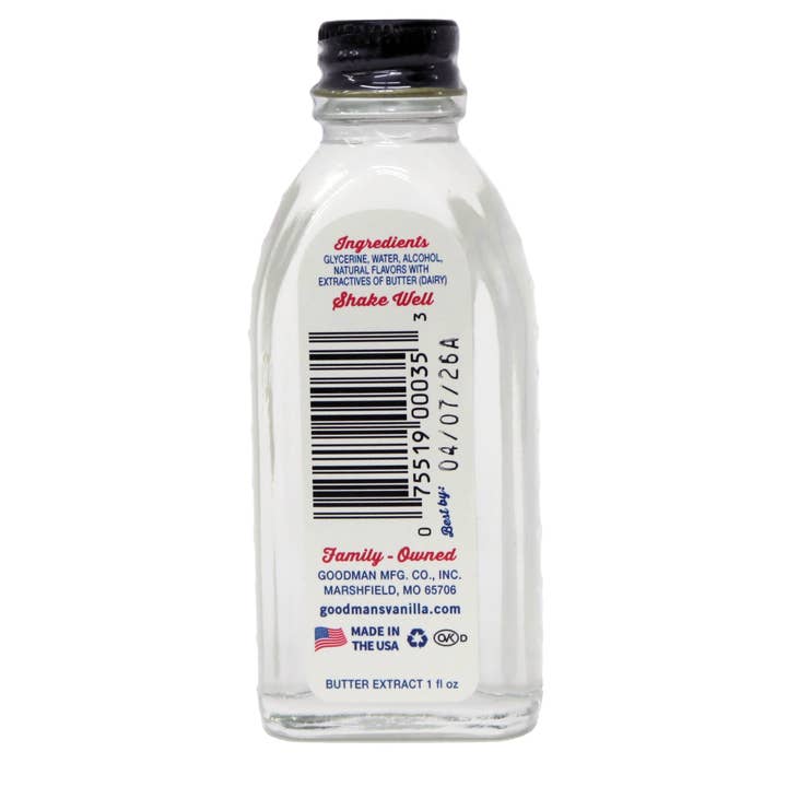 Goodman's - Wholesale Vanilla/Fruit Extract - Goodman's Butter Extract Natural 1oz1