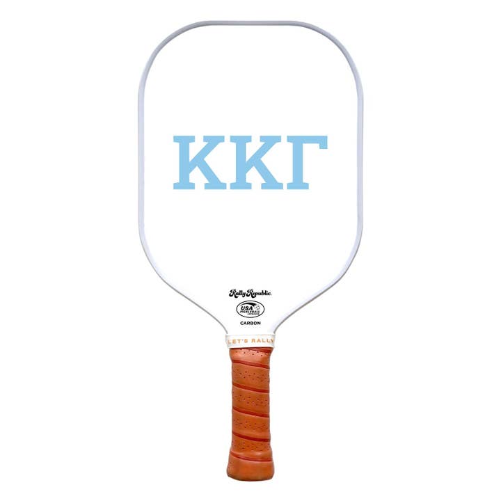 Kappa Kappa Gamma Vit Pickleballpaddel med grekisk bokstav (B2B) för wholesale av Rally Republic